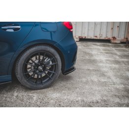Накладки сплиттеры боковые на задний бампер на Mercedes A W177 A35 AMG
